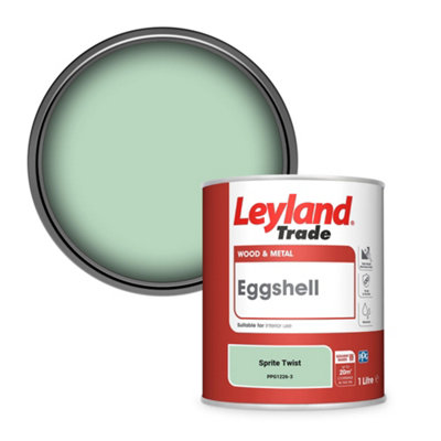 Leyland Trade Wood & Metal Eggshell Paint Sprite Twist (Ppg1226-3) 1L from B&Q
