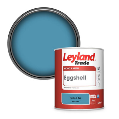 Leyland Trade Wood & Metal Eggshell Paint Hush-A-Bye (Ppg1238-5) 1L from B&Q