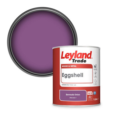 Leyland Trade Wood & Metal Eggshell Paint Bermuda Onion (Ppg1252-7) 1L from B&Q