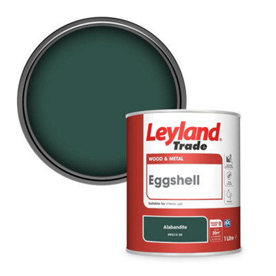 Leyland Trade Wood & Metal Eggshell Paint Alabandite (Ppg13-30) 1L from B&Q