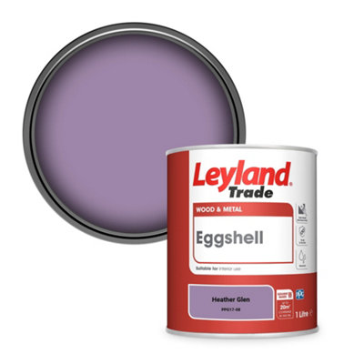 Leyland Trade Wood & Metal Eggshell Paint Heather Glen (Ppg17-08) 1L from B&Q