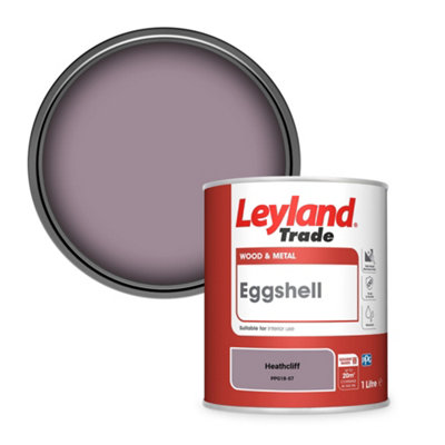 Leyland Trade Wood & Metal Eggshell Paint Heathcliff (Ppg18-07) 1L from B&Q
