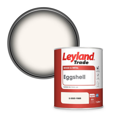 Leyland Trade Wood & Metal Eggshell Paint (S 0505-Y80R) 1L from B&Q