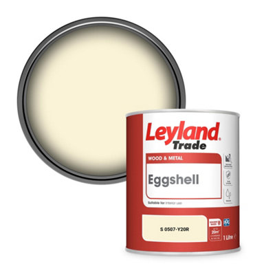 Leyland Trade Wood & Metal Eggshell Paint (S 0507-Y20R) 1L from B&Q