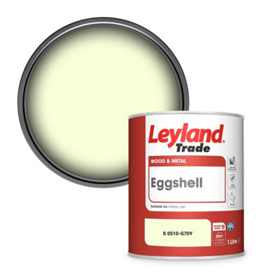 Leyland Trade Wood & Metal Eggshell Paint (S 0510-G70Y) 1L from B&Q