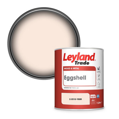 Leyland Trade Wood & Metal Eggshell Paint (S 0510-Y80R) 1L from B&Q