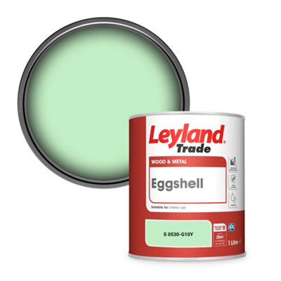 Leyland Trade Wood & Metal Eggshell Paint (S 0530-G10Y) 1L from B&Q
