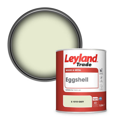 Leyland Trade Wood & Metal Eggshell Paint (S 1010-G60Y) 1L from B&Q