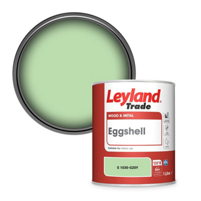 Leyland Trade Wood & Metal Eggshell Paint (S 1030-G20Y) 1L from B&Q