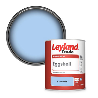Leyland Trade Wood & Metal Eggshell Paint (S 1030-R80B) 1L from B&Q