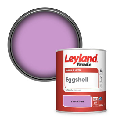 Leyland Trade Wood & Metal Eggshell Paint (S 1050-R40B) 1L from B&Q