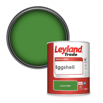 Leyland Trade Wood & Metal Eggshell Paint (S 2570-G20Y) 1L from B&Q