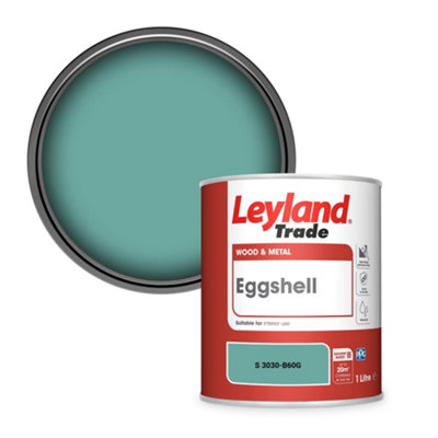Leyland Trade Wood & Metal Eggshell Paint (S 3030-B60G) 1L from B&Q