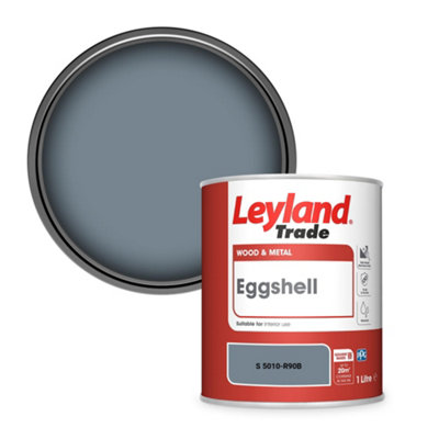 Leyland Trade Wood & Metal Eggshell Paint (S 5010-R90B) 1L from B&Q