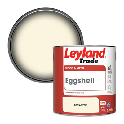 Leyland Trade Wood & Metal Eggshell Paint (0005-Y20R) 2.5L from B&Q