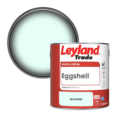 Leyland Trade Wood & Metal Eggshell Paint (0010-B70G) 2.5L from B&Q