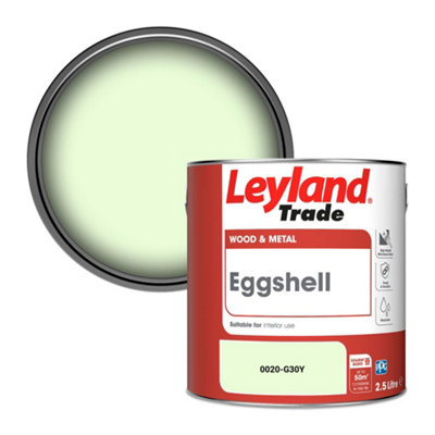 Leyland Trade Wood & Metal Eggshell Paint (0020-G30Y) 2.5L from B&Q
