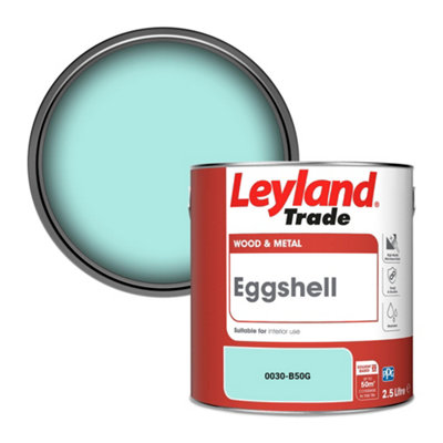 Leyland Trade Wood & Metal Eggshell Paint (0030-B50G) 2.5L from B&Q