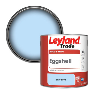 Leyland Trade Wood & Metal Eggshell Paint (0030-R80B) 2.5L from B&Q