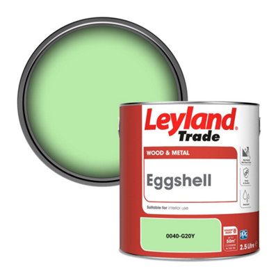 Leyland Trade Wood & Metal Eggshell Paint (0040-G20Y) 2.5L from B&Q