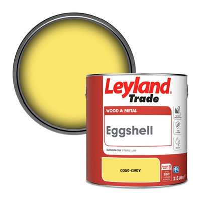 Leyland Trade Wood & Metal Eggshell Paint (0050-G90Y) 2.5L from B&Q