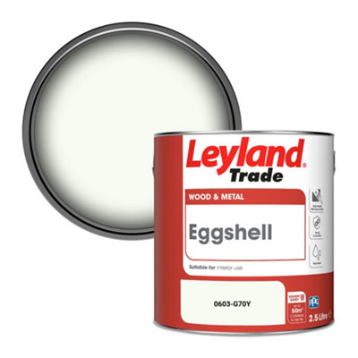Leyland Trade Wood & Metal Eggshell Paint (0603-G70Y) 2.5L from B&Q