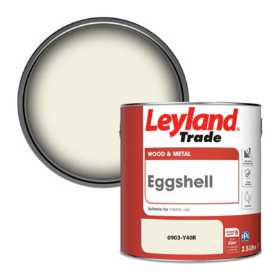 Leyland Trade Wood & Metal Eggshell Paint (0903-Y40R) 2.5L from B&Q