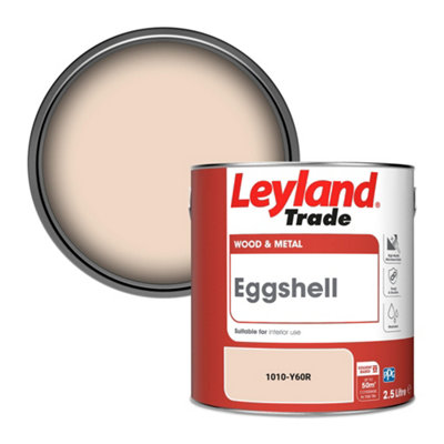 Leyland Trade Wood & Metal Eggshell Paint (1010-Y60R) 2.5L from B&Q