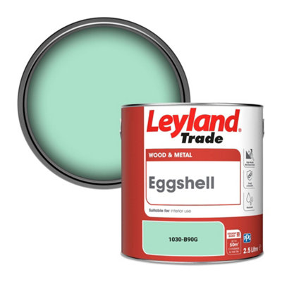 Leyland Trade Wood & Metal Eggshell Paint (1030-B90G) 2.5L from B&Q