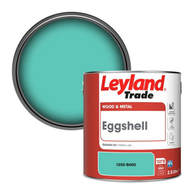 Leyland Trade Wood & Metal Eggshell Paint (1050-B60G) 2.5L from B&Q