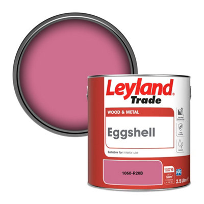 Leyland Trade Wood & Metal Eggshell Paint (1060-R20B) 2.5L from B&Q