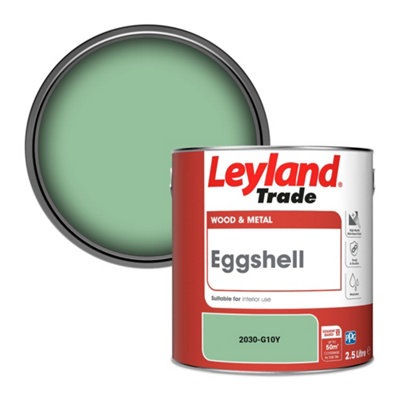 Leyland Trade Wood & Metal Eggshell Paint (2030-G10Y) 2.5L from B&Q