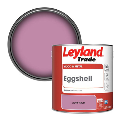 Leyland Trade Wood & Metal Eggshell Paint (2040-R30B) 2.5L from B&Q