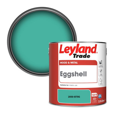 Leyland Trade Wood & Metal Eggshell Paint (2050-B70G) 2.5L from B&Q