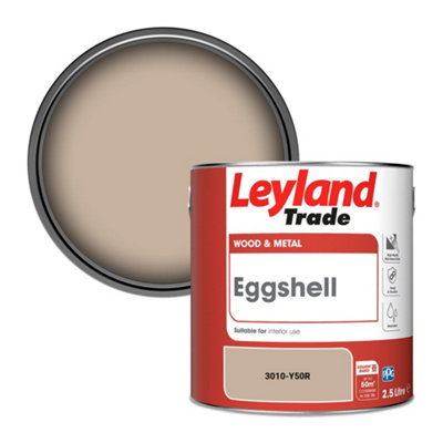 Leyland Trade Wood & Metal Eggshell Paint (3010-Y50R) 2.5L from B&Q