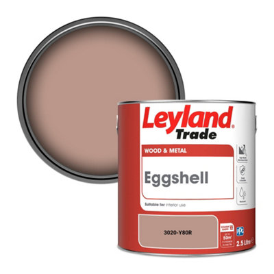 Leyland Trade Wood & Metal Eggshell Paint (3020-Y80R) 2.5L from B&Q