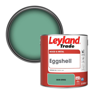 Leyland Trade Wood & Metal Eggshell Paint (3030-B90G) 2.5L from B&Q
