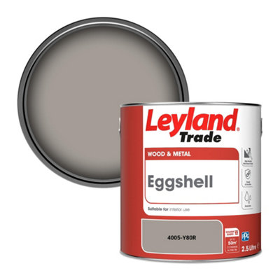 Leyland Trade Wood & Metal Eggshell Paint (4005-Y80R) 2.5L from B&Q