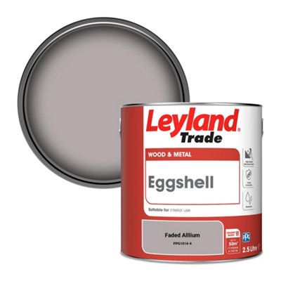 Leyland Trade Wood & Metal Eggshell Paint Faded Alllium (Ppg1014-4) 2.5L from B&Q