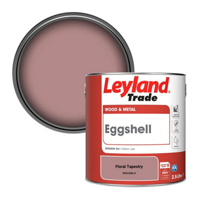 B&Q -  Wood & Metal Eggshell Paint Floral Tapestry (Ppg1052-4) 2.5L