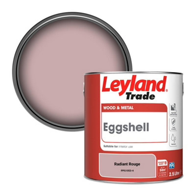 Leyland Trade Wood & Metal Eggshell Paint Radiant Rouge (Ppg1053-4) 2.5L from B&Q