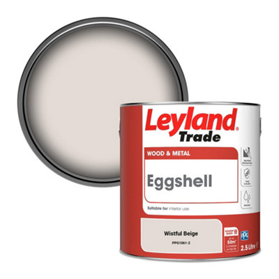Leyland Trade Wood & Metal Eggshell Paint Wistful Beige (Ppg1061-2) 2.5L from B&Q