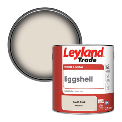 Leyland Trade Wood & Metal Eggshell Paint South Peak (Ppg1071-1) 2.5L from B&Q
