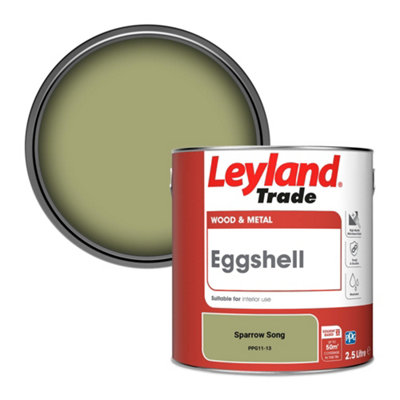 Leyland Trade Wood & Metal Eggshell Paint Sparrow Song (Ppg11-13) 2.5L from B&Q