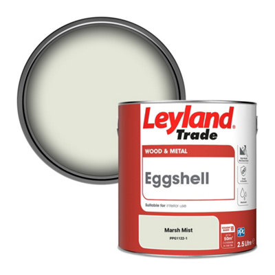 Leyland Trade Wood & Metal Eggshell Paint Marsh Mist (Ppg1122-1) 2.5L from B&Q