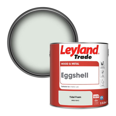 Leyland Trade Wood & Metal Eggshell Paint Tidal Foam (Ppg1134-2) 2.5L from B&Q