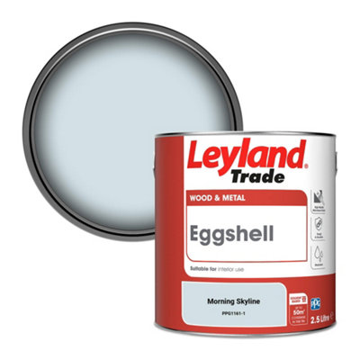 Leyland Trade Wood & Metal Eggshell Paint Morning Skyline (Ppg1161-1) 2.5L from B&Q