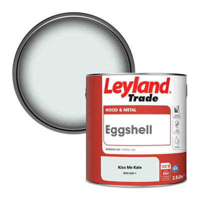 Leyland Trade Wood & Metal Eggshell Paint Kiss Me Kate (Ppg1235-1) 2.5L from B&Q