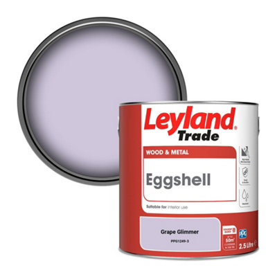 Leyland Trade Wood & Metal Eggshell Paint Grape Glimmer (Ppg1249-3) 2.5L from B&Q