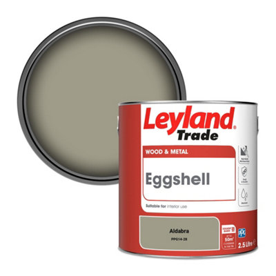 Leyland Trade Wood & Metal Eggshell Paint Aldabra (Ppg14-28) 2.5L from B&Q